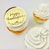 Decoraciones para Cupcakes de Acción de Gracias Estilo Ins Transfronterizo Suministros para Fiestas Adornos Decorativos de Pastel de Acción de Gracias Acrílicos