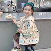 Abrigo de Niña Primavera Chaqueta Cortavientos Infantil con Forro Polar Ropa Cálida de Primavera Nuevo 2024 Conjunto de Primavera para Bebé