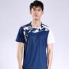 Novo conjunto de roupas de badminton de secagem rápida, manga curta, para vôlei, tênis de mesa, roupas esportivas de verão masculinas estampadas