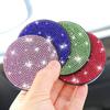 Alfombrilla para taza con taladro completo para coche, alfombrilla para taza con diamantes, decoración creativa para coche, silicona antideslizante, suministros automotrices, fabricantes al por mayor