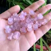Calcedônia amarela Acessórios de bolsa com furo verde vermelho roxo ágata em pó bolsa pequena gota pingente de pulseira DIY atacado de ponto