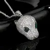 2025 Nueva Cadena con Colgante Personalizado Estilo Retro Leopardo Europeo y Americano Zhuangshengsheng Joyería