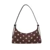 Bolso de mano de nailon con lunares para mujer, nuevo y moderno estilo coreano 2026, bolso de nicho para debajo del brazo, bolso de hombro casual a la moda