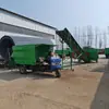 Carro lanzador de hierba para granja autopropulsado granja de ganado esparcidor de descarga por dos lados cabra negra cortacésped eléctrico de alimentación