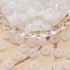 10 Hebillas de Paz de Vidrio Círculo Pulsera DIY Collar Colgante Pendientes Accesorios para el Cabello Cordón con Hebilla de Paz Sin Nudo