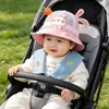Sombrero de Sol de Verano para Bebé con Malla y Ala Ancha para Niñas, Sombrero de Protección Solar, Estilo de Malla Transpirable, Sombrero de Pescador para Niños