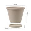 Moca Natural Liso Quema Transpirable Absorbente Maceta de Cerámica Nórdico Simple Gris Bandeja de Cinturón Grande Plantación Flores en Maceta