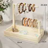 Suporte de Exibição para Pulseiras, Caixa de Armazenamento para Colares e Pulseiras, Rack de Exibição de Acessórios, Suporte de Mesa para Pulseiras e Relógios de Cristal