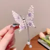 Pasador de Mariposa Móvil para Mujer, Pinza para Flequillo Lateral de la Frente, Nuevo Modelo de Celebridad de Internet 2022, Colgante, Estilo Fresco