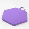 Estilo minimalista moderno para piquenique ao ar livre camping almofada portátil bolsa de mão em couro PU almofada quadrada redonda hexagonal almofada de assento