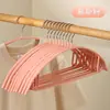 Perchas Semi-Circulares Engrosadas con Recubrimiento de Plástico y Ganchos para Tienda de Ropa Uso Doméstico, Perchas Metálicas Antideslizantes para Ropa de Adulto, Secado sin Marcas