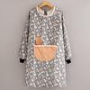 Delantal de cocina para el hogar, overol de manga larga, impermeable y a prueba de aceite, para mujer, nuevo estilo occidental, peto de cintura para cocinar