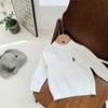 Suéter Suave para Hombre y Mujer para Niños Jersey de Punto de Manga Larga Ropa Interior para Mujer Bordado Caballo de Guerra Lana Ropa Cálida Moda