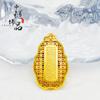 Transmisión en vivo mismo estilo oro arena antiguo incrustado de diamantes tesoro de la suerte colgante bestia dorada cobre chapado en oro diamantes accesorios DIY al por mayor