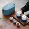 Juego de té de viaje, regalo, portátil, de cerámica, taza exprés, para actividades comerciales de la empresa, regalo práctico, logotipo personalizado.