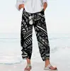 2026 Novo Modelo Temu Amazon Site Independente Transfronteiriço Estampa Digital 3D Calça Cropped Casual para Mulheres Elasticidade nas Quatro Direções Verão