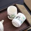 Par de Tazas de Té de Porcelana de Jade Blanco Juego de Té Kung Fu Regalo de Negocios Logotipo Juego de Té Completo Caja de Regalo Souvenir