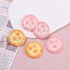 Accesorios de Resina Hechos a Mano DIY Caseros Hebilla para Zapatos con Agujero Pasador de Pelo Joyería de Pegamento en Crema Galletas de Cebolla de Dibujos Animados Juego de Comida