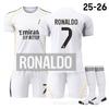 2526 Royal Horse Home Camiseta de Fútbol 7 Pooh 10 Mbappe 8 Barwell C Ronaldo 5 Balinham Conjunto de Camisetas