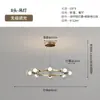 Lustre para Sala de Estar Minimalista Italiano Arte Criativa Anel Lâmpada Atmosférica Preta Vidro de Alto Padrão Feijão Mágico Lâmpada de Hall