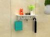 Estante de Baño con Ventosa Montado en Pared Estante para Inodoro Tocador de Baño Cosméticos Montado en Pared Sin Taladro