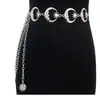 Corrente de cintura de metal multicamadas de moda joia transfronteiriça europeia e americana acessórios de corrente versáteis para mulheres corrente corporal com franja em estoque atacado