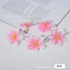 Flor de Crisantemo Individual Material para Manualidades Hecho a Mano Tela de Seda Flor Artificial Flor Realista de Alta Gama Pétalos Corona Adorno para la Cabeza