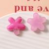 Verano flor pequeña tinta transparente floreciendo flor de cinco pétalos diy accesorios de resina aretes pasador material para funda de teléfono al por mayor