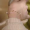 Pulsera cuadrada de perlas diseño nicho alto sentido 2023 nuevo lujo ligero elegante estilo socialité estilo Chanel regalo