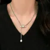 Collar Saturno Emperatriz Otoño e Invierno para Mujer Dulce Cool Diseño Nicho Versátil Accesorios Sencillo Elegante Cadena Suéter