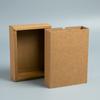 Caja de papel de piel de vaca con logo imprimible puntual, caja de embalaje para ropa interior, caja cajón para calcetines, caja de regalo de camelia para té perfumado