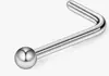 Aretes y Anillos para Nariz de Acero Inoxidable de Venta Caliente Transfronteriza Europea y Americana, Joyería para Piercings Corporales Incrustada con Diamantes, Venta al por Mayor de la Cadena de Suministro