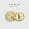Botones Metálicos de Diamante Calados Retro, Botones de Encaje, Botones Versátiles para Suéteres y Chaquetas, Botones Decorativos para Abrigos de Traje