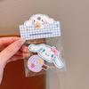 Lindas Pegatinas de Flequillo de Dibujos Animados para Niños Pegatinas Mágicas Bordadas Sanrio Herramienta para Ordenar el Cabello de Niñas Postes para el Cabello