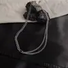 Collar Colgante Cuadrado Negro 2026 Nueva Moda para Mujer con Diseño de Alta Gama, Cadena Exquisita de Nicho para Clavícula