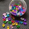 100 Gramos de Piedra Artificial Pulida Multicoloreada Glaseada en Forma de Lingote para Acuario, Piedra Bonsái, Paisajismo de Jardín