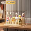 Younai Bubble Mart Caixa de Exibição Rack de Exibição de Caixas Surpresa Armazenamento Transparente à Prova de Poeira Bloco de Construção Brinquedo Armário de Exibição de Mãos