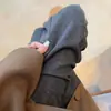 Pantalones de Tela Arroz Gris Oscuro Corte Delgado para Mujer, Novedad Primavera y Otoño, Cintura Alta, Caída Elegante, Adelgazantes, Pantalones de Yoga Deportivos, Micro Campana Casual