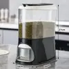 Cubo de Arroz Doméstico Almacenamiento de Sándwiches de Cocina Caja de Almacenamiento de Arroz Gran Capacidad Tanque de Arroz Multifuncional a Prueba de Insectos y Humedad Tanque de Granos Sellado