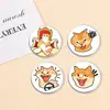 Broche de Gato Naranja de Dibujos Animados, Insignia Divertida con Temática de Gatos, Pin de Accesorio Personalizado para Estudiantes, Pequeño Regalo