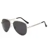 Gafas de sol polarizadas de metal nuevas 2023 para hombre, gafas de montura grande, parasol para conducir, protector solar, gafas de sol negras, fábrica mayorista