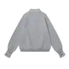 Sudadera de hombre a cuadros, de corte holgado, casual, para primavera/otoño, con diseño de media cremallera, moderna y elegante