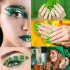 Irlanda transfronteriza St. Sombrero Verde de San Patricio Lentejuelas Cerámica Blanda Joyería para Uñas Uñas Luminosas Calcomanía Tatuaje
