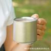 Taza de Cerveza Pura de Titanio para Exteriores, Taza Portátil de Agua para Acampar, Taza de Bebida para Acampar, Taza de Café de Cristal de una y Doble Capa, Al por Mayor en Stock