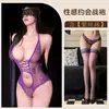 Body Seductor de Encaje con Cuello Halter, Transparente, Ceñidor de Cintura, Ajustado, Conjunto de Tentación Hueco para Mujer