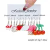 Transfronterizo Nuevo Molino de Viento de Dibujos Animados Colgante Baiyun Resina Simulación Comida Dona Té con Leche Cadena Aretes Traje