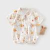 Mono de bebé de gasa de verano, ropa fina para recién nacidos, ropa de monje para recién nacidos, kimono transpirable