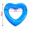 Flotador Inflable Grueso con Forma de Corazón y Diseño Impreso, Cama Flotante con Lentejuelas, Flotador Inflable Transparente con Forma de Corazón