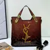 Bolso Tote de Leopardo de Gran Capacidad para Mujer, Marca de Moda, Nuevo 2025, Bolso de Mano de Alta Gama, Bolso de Hombro Cruzado