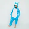 Pijama de Franela con Dibujos de Animales Gemelos al por Mayor de Fábrica para Niños y Adultos Unicornio Dinosaurio Pegaso Engrosado Bata de Noche